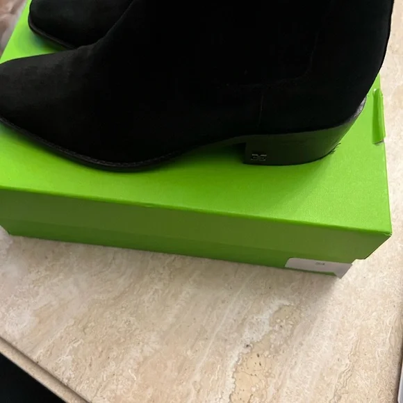 PRELOVED Sam Edelman Bronson Black Suede Women's Boots - Picture 2 of 7